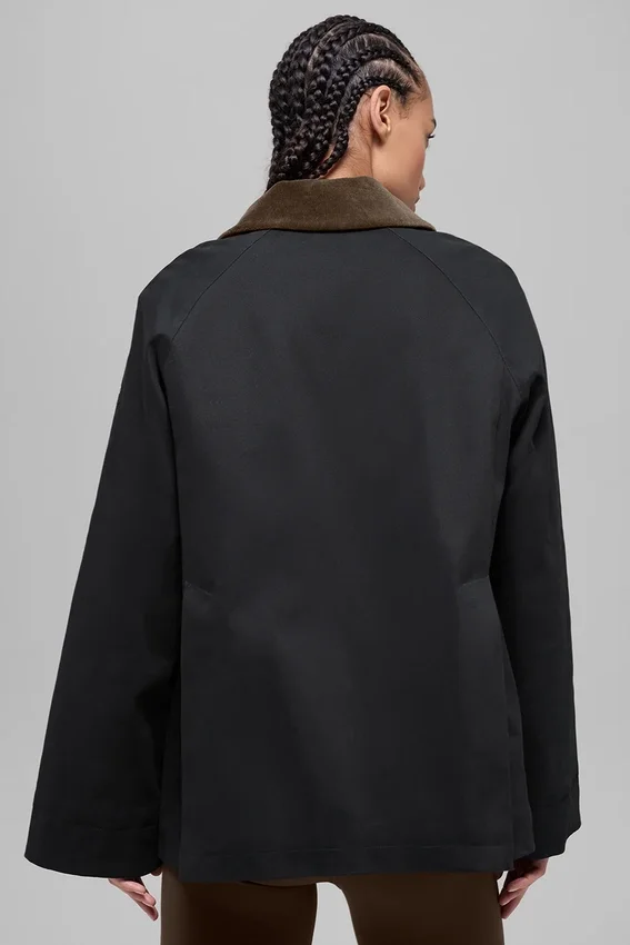 Kurtka Twill Barn – czarna/espresso