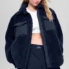 Kurtka typu shacket Sherpa Edge – granatowa