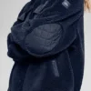 Kurtka typu shacket Sherpa Edge – granatowa