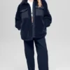 Kurtka typu shacket Sherpa Edge – granatowa