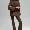 Kurtka typu twill barn – kolor espresso