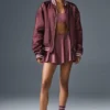 Kurtka typu varsity Afterglow – Burgundy Truffle