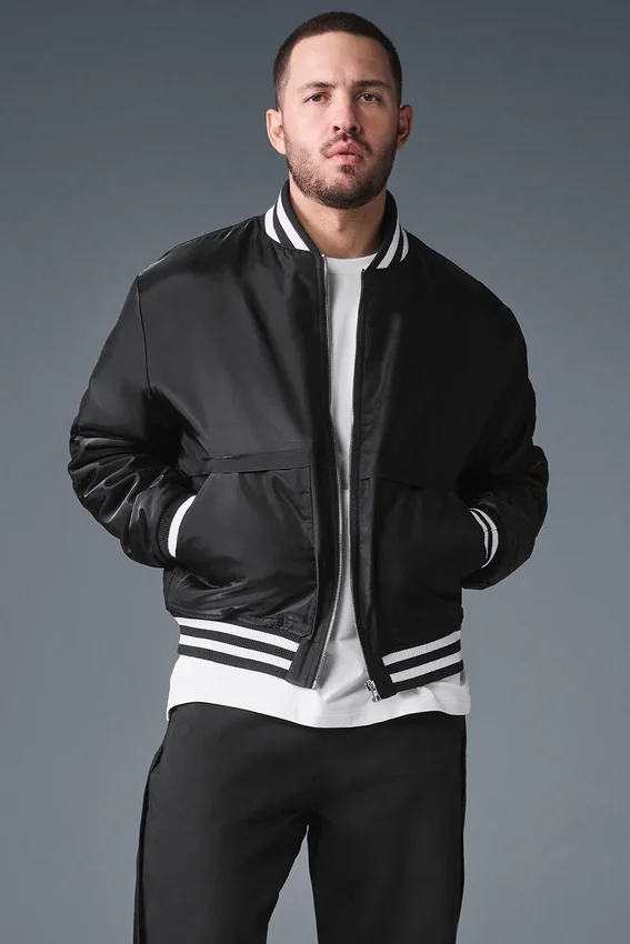 Kurtka typu varsity Afterglow – czarna