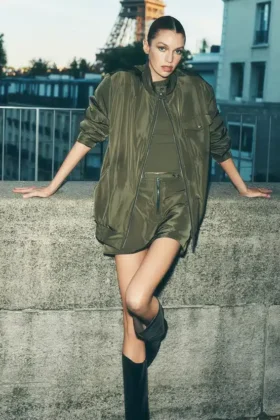 Kurtka Work It Bomber – oliwkowa