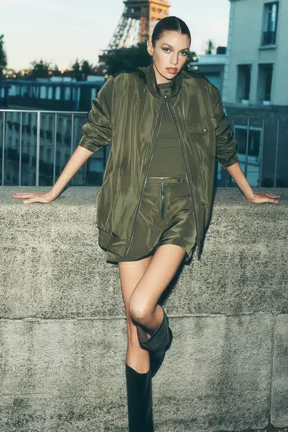 Kurtka Work It Bomber – oliwkowa