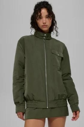 Kurtka Work It Bomber – oliwkowa