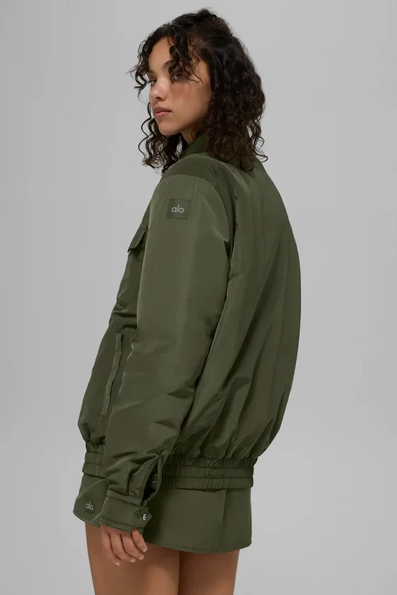 Kurtka Work It Bomber – oliwkowa