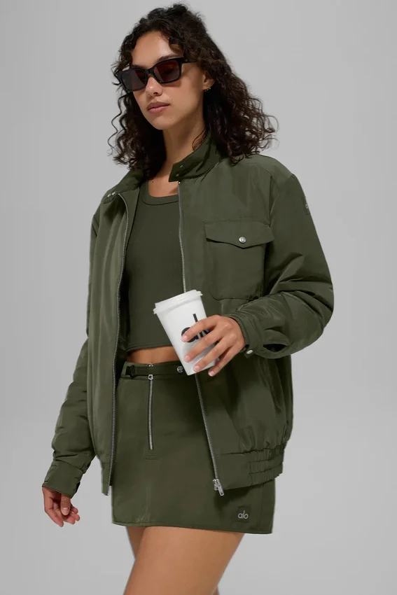 Kurtka Work It Bomber – oliwkowa