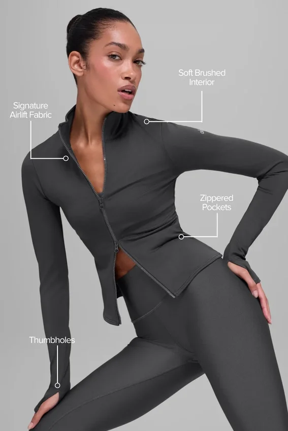 Kurtka zimowa Airlift Winter Warm Radiant z zamkiem na całej długości – Anthracite