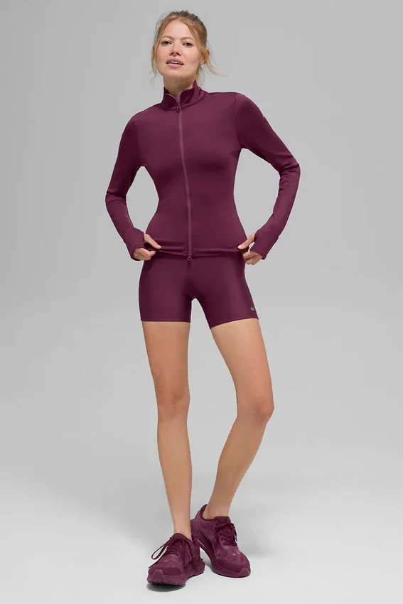 Kurtka zimowa Airlift Winter Warm Radiant z zamkiem na całej długości – Burgundy