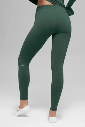 Legginsy Airbrush Winter Warm High-Waist w kolorze Clover Green