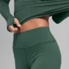 Legginsy Airbrush Winter Warm High-Waist w kolorze Clover Green