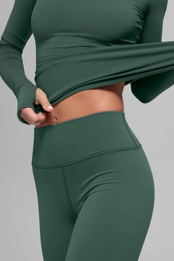 Legginsy Airbrush Winter Warm High-Waist w kolorze Clover Green