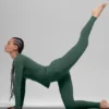 Legginsy Airbrush Winter Warm High-Waist w kolorze Clover Green