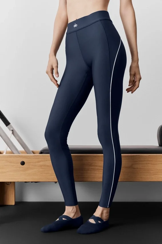 Legginsy Airlift High-Waist 7/8 Speedwork – granatowe