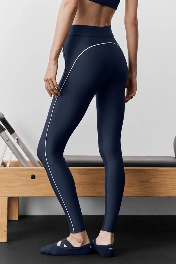 Legginsy Airlift High-Waist 7/8 Speedwork – granatowe