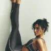 Legginsy Airlift High-Waist Haven – antracytowo-białe