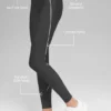 Legginsy Airlift High-Waist Haven – antracytowo-białe