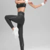 Legginsy Airlift High-Waist Haven – antracytowo-białe
