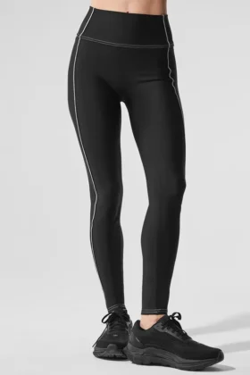 Legginsy Airlift High-Waist Redefine – czarne/białe