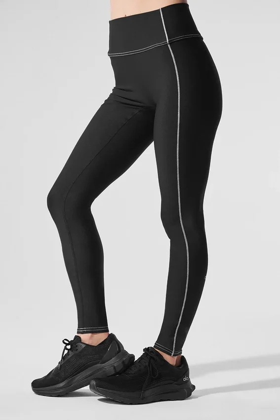 Legginsy Airlift High-Waist Redefine – czarne/białe