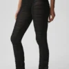 Legginsy Airlift High-Waist z rozkloszowanymi nogawkami – czarne