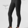 Legginsy Airlift High-Waist z wąskimi nogawkami – czarne
