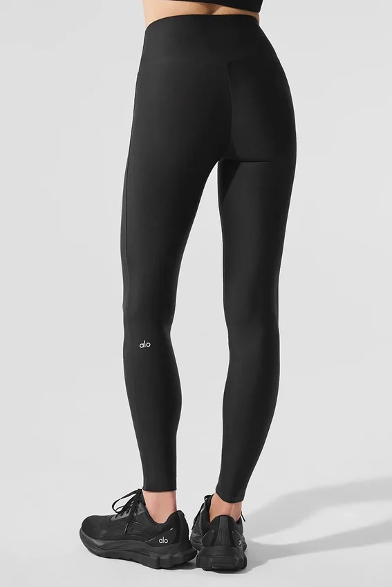Legginsy Airlift High-Waist z wąskimi nogawkami – czarne