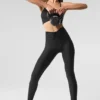 Legginsy Airlift Mesh Divine z wysokim stanem – czarne