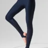 Legginsy Airlift Mesh High-Waist Darling Stirrup – granatowe