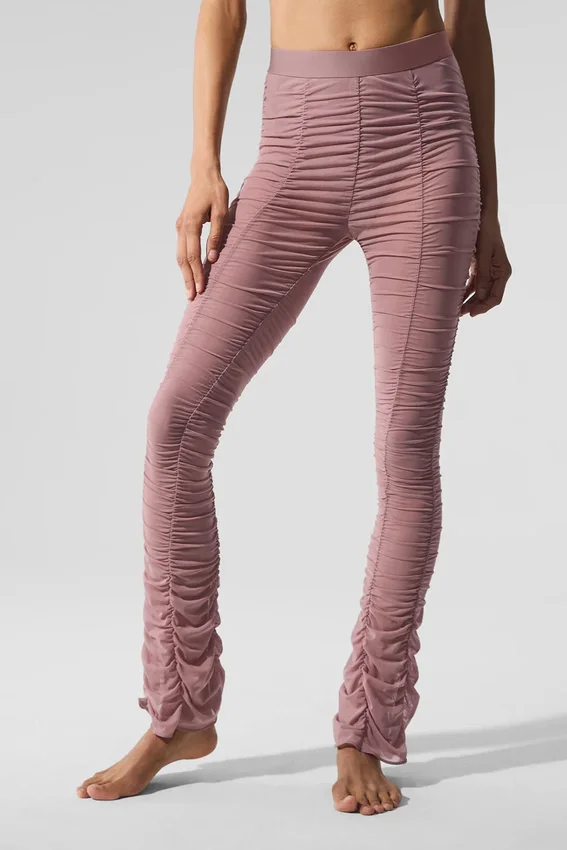 Legginsy Airlift Mesh High-Waist z serii Cherish – kolor Smoky Quartz