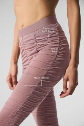 Legginsy Airlift Mesh High-Waist z serii Cherish – kolor Smoky Quartz