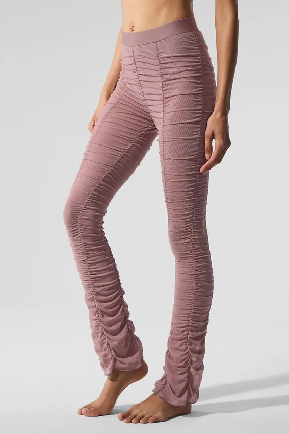 Legginsy Airlift Mesh High-Waist z serii Cherish – kolor Smoky Quartz