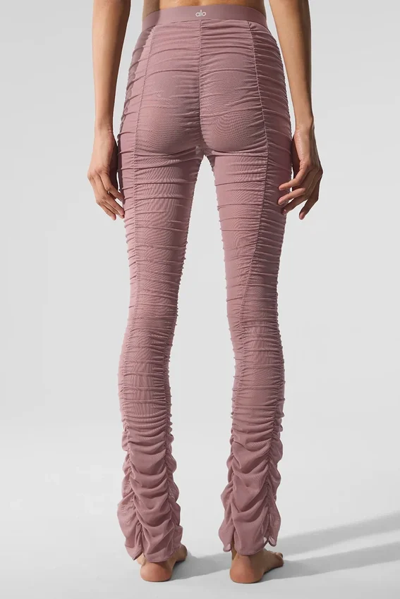 Legginsy Airlift Mesh High-Waist z serii Cherish – kolor Smoky Quartz