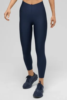 Legginsy Airlift Strength Extreme z bardzo wysokim stanem i długością 7/8 – granatowe