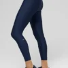 Legginsy Airlift Strength Extreme z bardzo wysokim stanem i długością 7/8 – granatowe