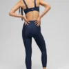 Legginsy Airlift Strength Extreme z bardzo wysokim stanem i długością 7/8 – granatowe