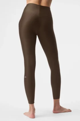 Legginsy Airlift Strength Extreme z bardzo wysokim stanem i długością 7/8 – kolor espresso