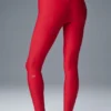 Legginsy Airlift Strength z bardzo wysokim stanem i długością 7/8 – intensywnie czerwone