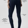 Legginsy Alo Softsculpt 7/8 Define – granatowe