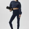 Legginsy Alo Softsculpt 7/8 Define – granatowe