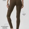 Legginsy Alo Softsculpt 7/8 Define – kolor Espresso