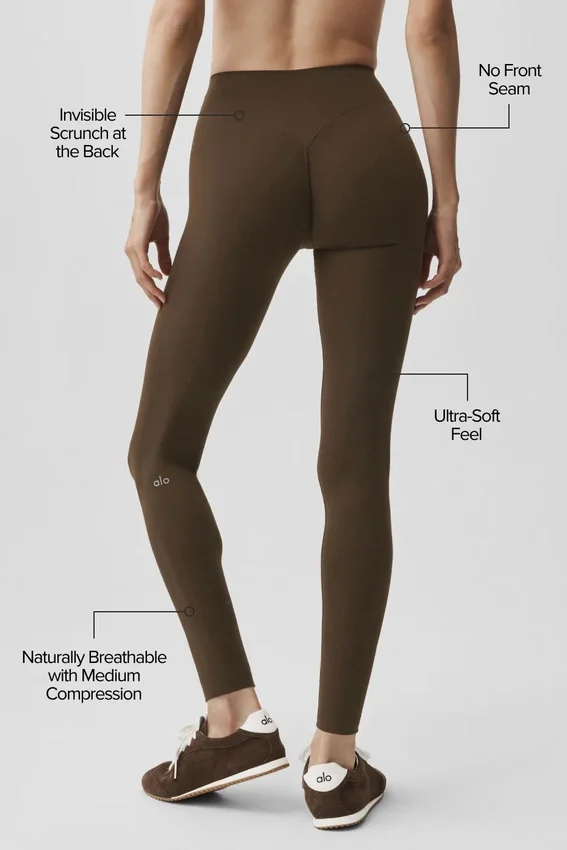 Legginsy Alo Softsculpt 7/8 Define – kolor Espresso