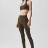 Legginsy Alo Softsculpt 7/8 Define – kolor Espresso