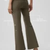 Legginsy Alo Softsculpt 7/8 z podwiniętymi nogawkami i rozszerzanymi nogawkami – Olive Tree
