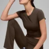 Koszulka z krótkim rękawem Alo Softsculpt Precision – Espresso