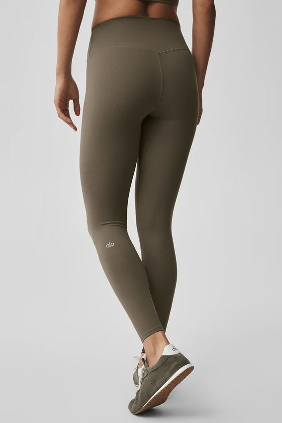 Legginsy Alo Softsculpt High-Waist 7/8 – Olive Tree