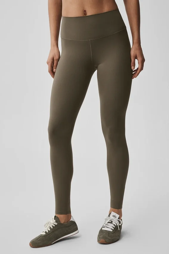 Legginsy Alo Softsculpt High-Waist 7/8 – Olive Tree