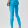 Legginsy Alo Softsculpt High-Waist 7/8 Superset – błękitny