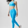 Legginsy Alo Softsculpt High-Waist 7/8 Superset – błękitny